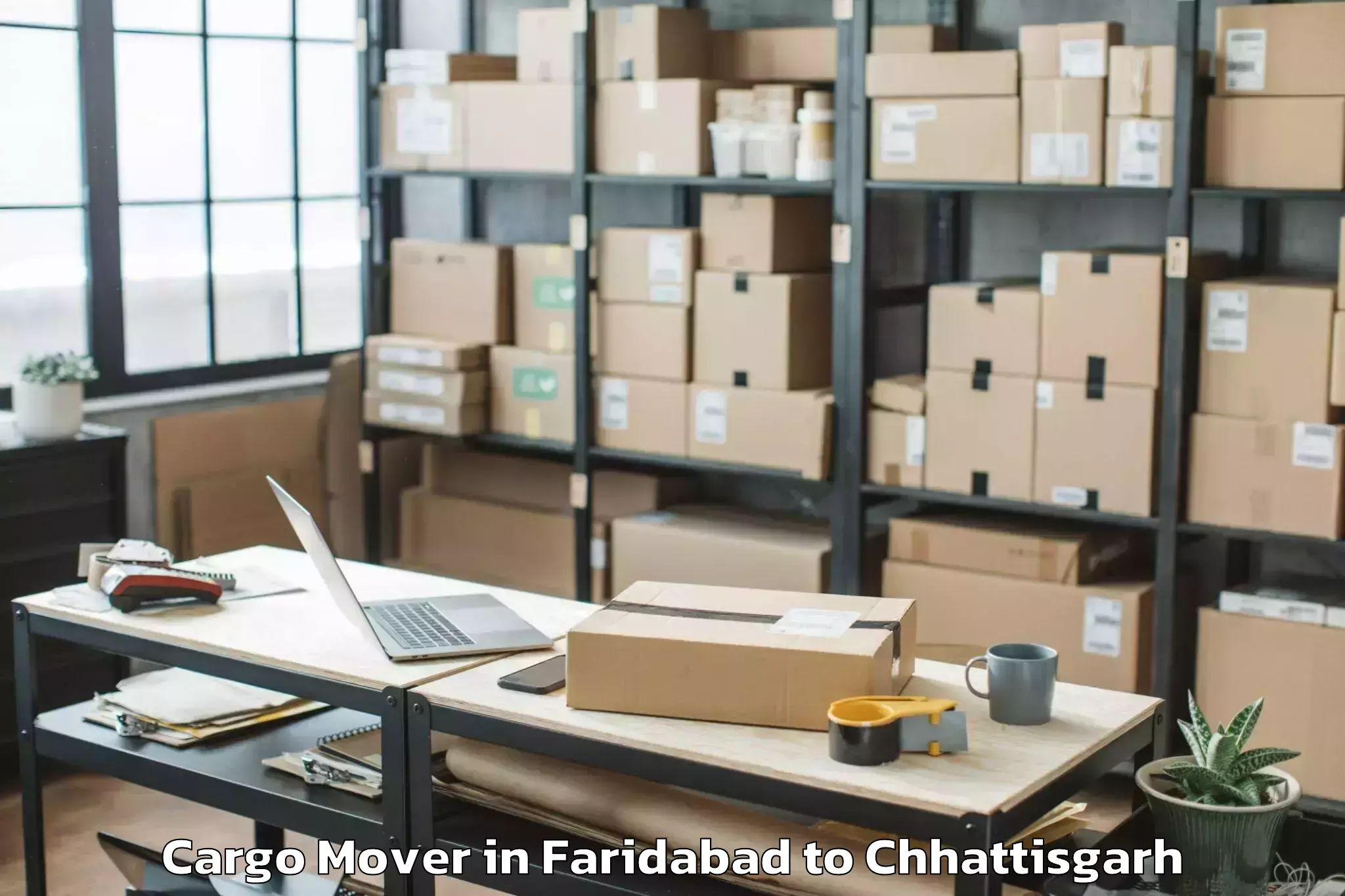 Trusted Faridabad to Champa Cargo Mover